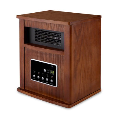 Limina Electric 1500W Infrared Quartz Cabinet Space Heater, Dark Walnut (Used)