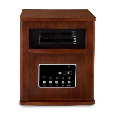 Limina Electric 1500W Infrared Quartz Cabinet Space Heater, Dark Walnut (Used)