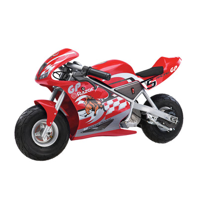 Razor Pocket Rocket 24V Mini Bike Electric Motorcycle, Red | For Parts