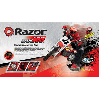 Razor MX500 Dirt Rocket Electric Bike Motorcycle - Open Box