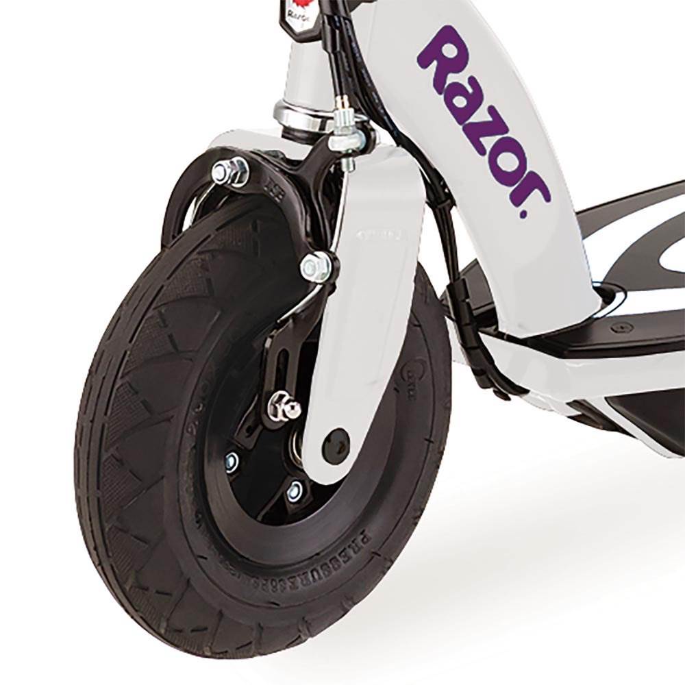 Razor Power Core E100 Kids Ride On Electric Motor Scooter w/Youth Helmet, Purple