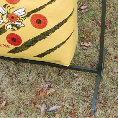 High Contrast Archery Bag Target & Bowhunting 30 Inch Bag Target Stand (2 Pack)