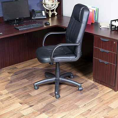 Evolve 15150630 Clear Vinyl Office Chair Mat for Hard Floors, 36 x 48 Inches - VMInnovations