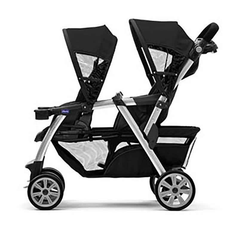 Chicco Together Double Stroller and Rear Facing Car Seat, Black Ombra (2 Pack)