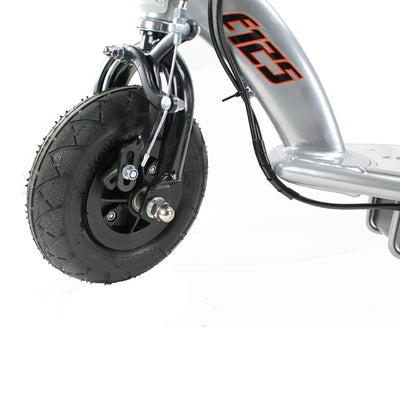 Razor E125 Motorized Electric Scooter, Black and V-17 Safety Helmet, Glossy Blue