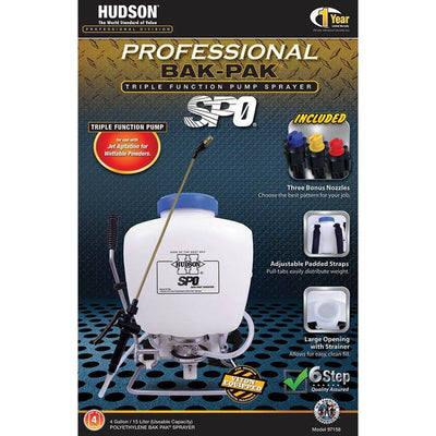 HD Hudson Garden Triple Function Bak-Pak Sprayer for Pests & Concrete (Open Box)