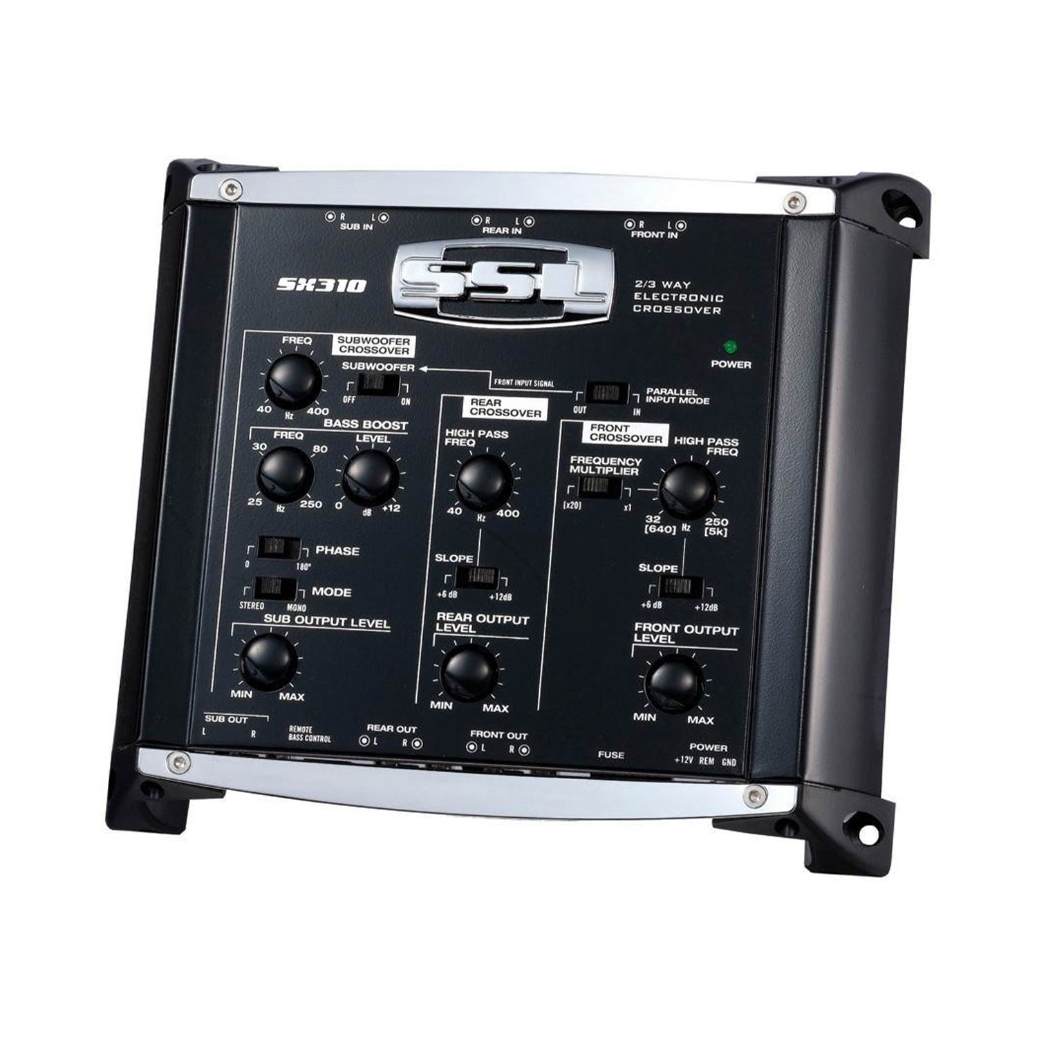 SOUNDSTORM SX310 2/3 Way Electronic Crossover Car Crossover Bass Audio+Remote