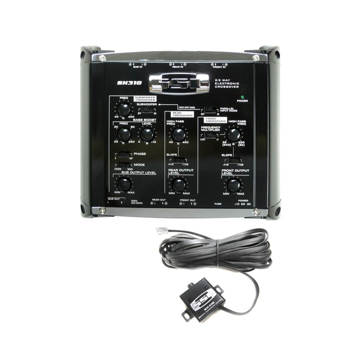 SOUNDSTORM SX310 2/3 Way Electronic Crossover Car Crossover Bass Audio+Remote