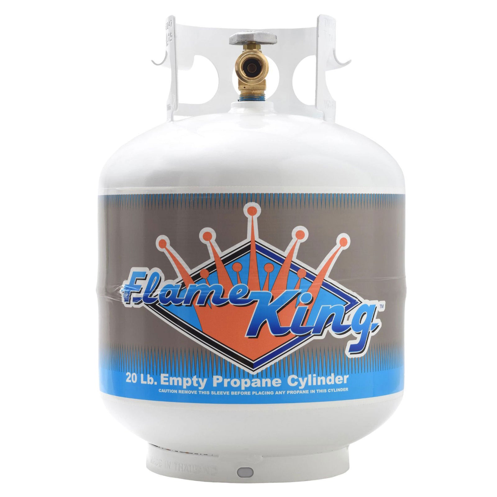 Flame King Ready to Fill Empty LP Propane Gas Cylinder Tank, 20 Pound (Open Box) - VMInnovations