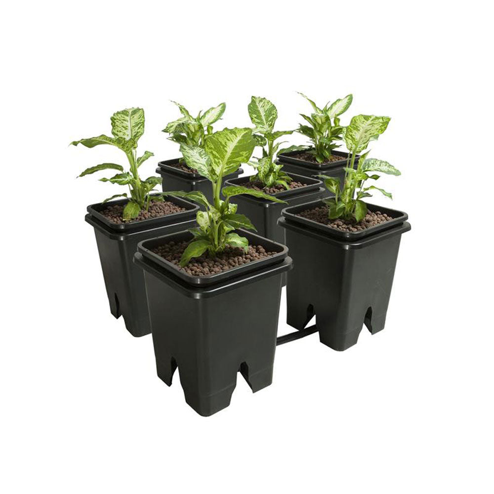 Active Aqua GFOE3 Flow 2.0 6 Pot 5-Gallon Hydroponic Grow Flow Expansion Kit - VMInnovations