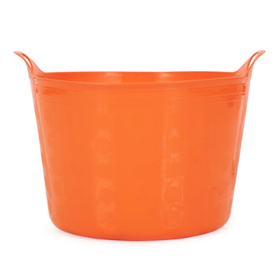 Tuff Stuff Products F16-OR Large 16 Gallon Plastic Flex Tub with Handles, Orange