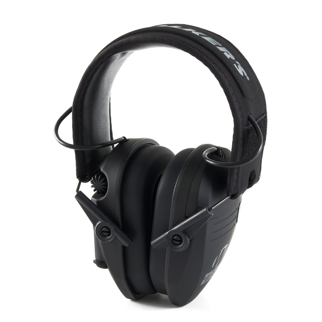 Walker's Razor Slim Folding Electronic Shooting Ear Muffs, Punisher (Open Box) - VMInnovations