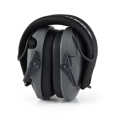 Walker's Razor Slim Shooter Gray Electronic Hearing Protection Earmuff w/ Case