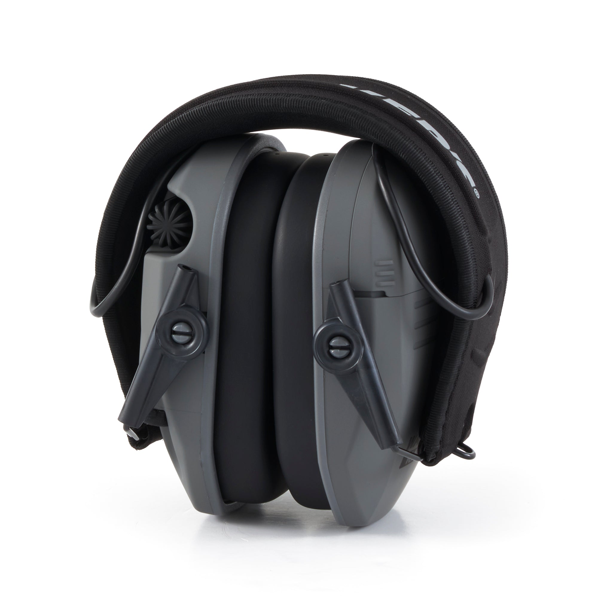Walker's Razor Slim Shooter Gray Electronic Hearing Protection Earmuff w/ Case