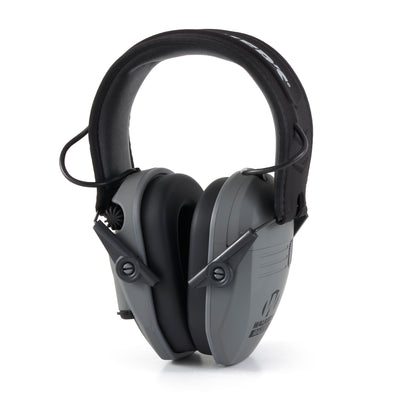 Walker's Razor Slim Shooter Gray Electronic Hearing Protection Earmuff w/ Case
