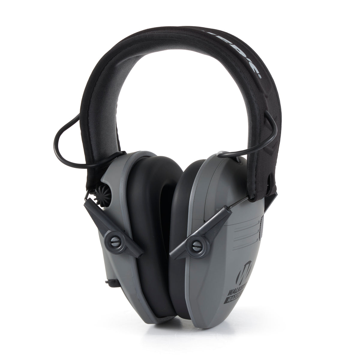 Walker's Razor Slim Shooter Gray Electronic Hearing Protection Earmuff w/ Case