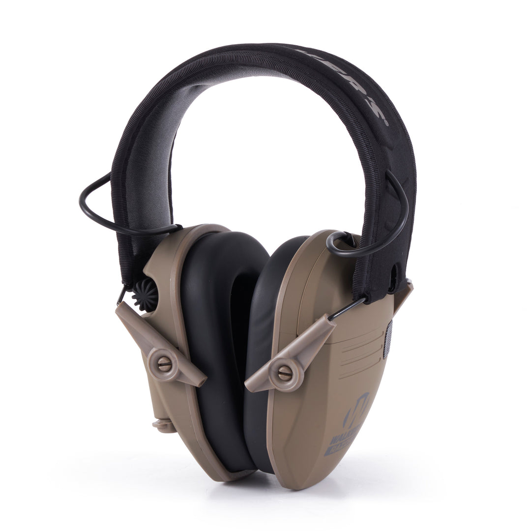 Walker's Razor Slim Shooter Electronic Folding Hearing Protection Earmuff, Earth