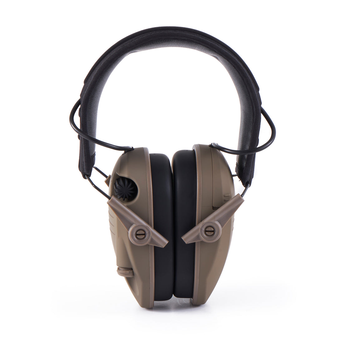 Walker's Razor Slim Shooter Electronic Folding Hearing Protection Earmuff, Earth