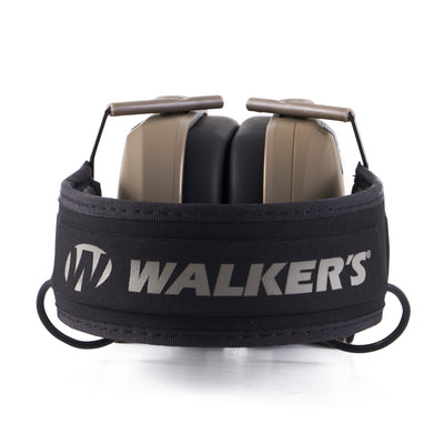 Walker's Razor Slim Shooter Electronic Folding Hearing Protection Earmuff, Earth