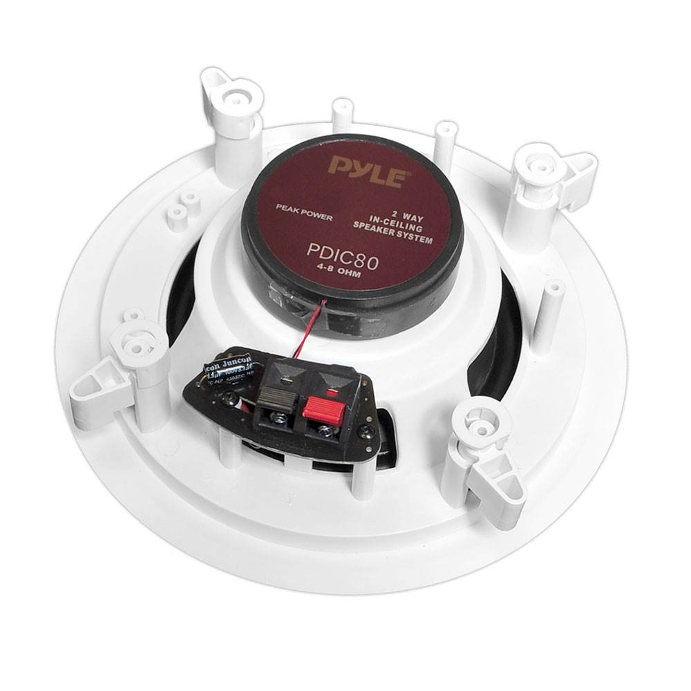 PYLE PDIC80 8 Inch 300 Watt 2 Way In Ceiling/Wall Speakers System Home (1 Pair)