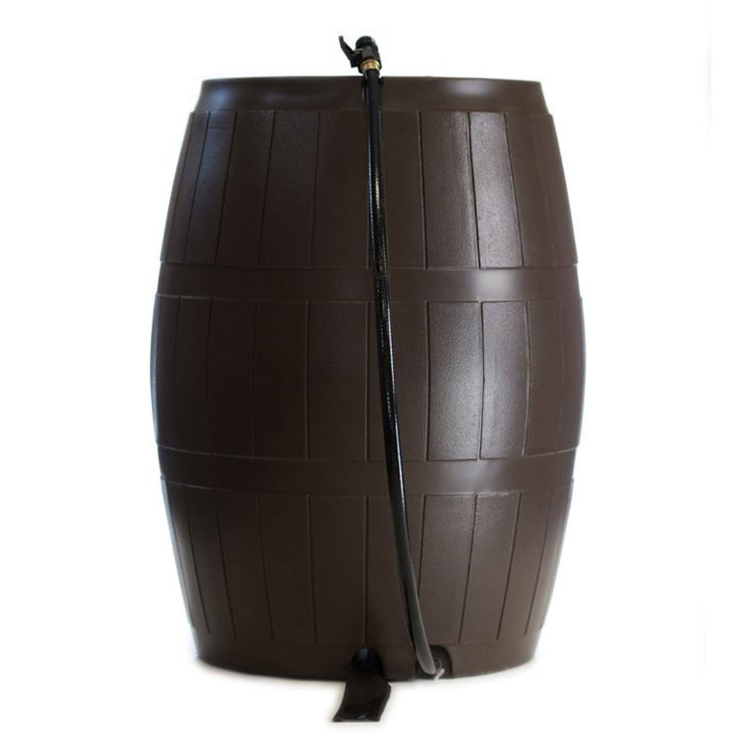 FCMP Outdoor 45-Gallon BPA Free Home Rain Water Catcher Barrel, Brown (Used) - VMInnovations