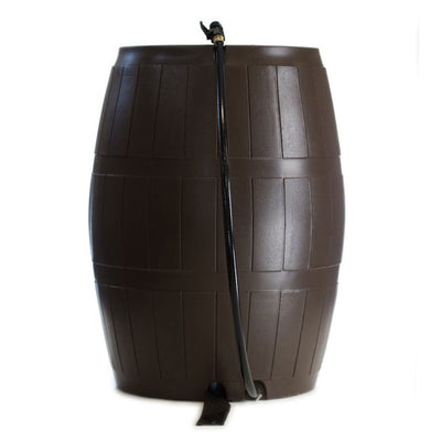 FCMP Outdoor 45-Gallon BPA Free Home Rain Water Catcher Barrel, Brown(For Parts) - VMInnovations