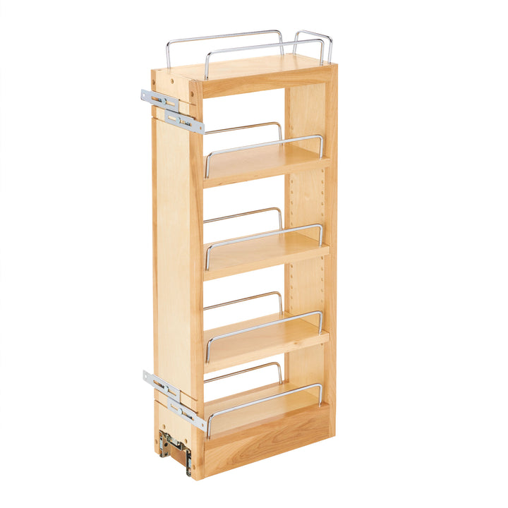 Rev-A-Shelf 5" Pullout Wall Kitchen Cabinet Organizer Storage Rack, 448-WC-5C