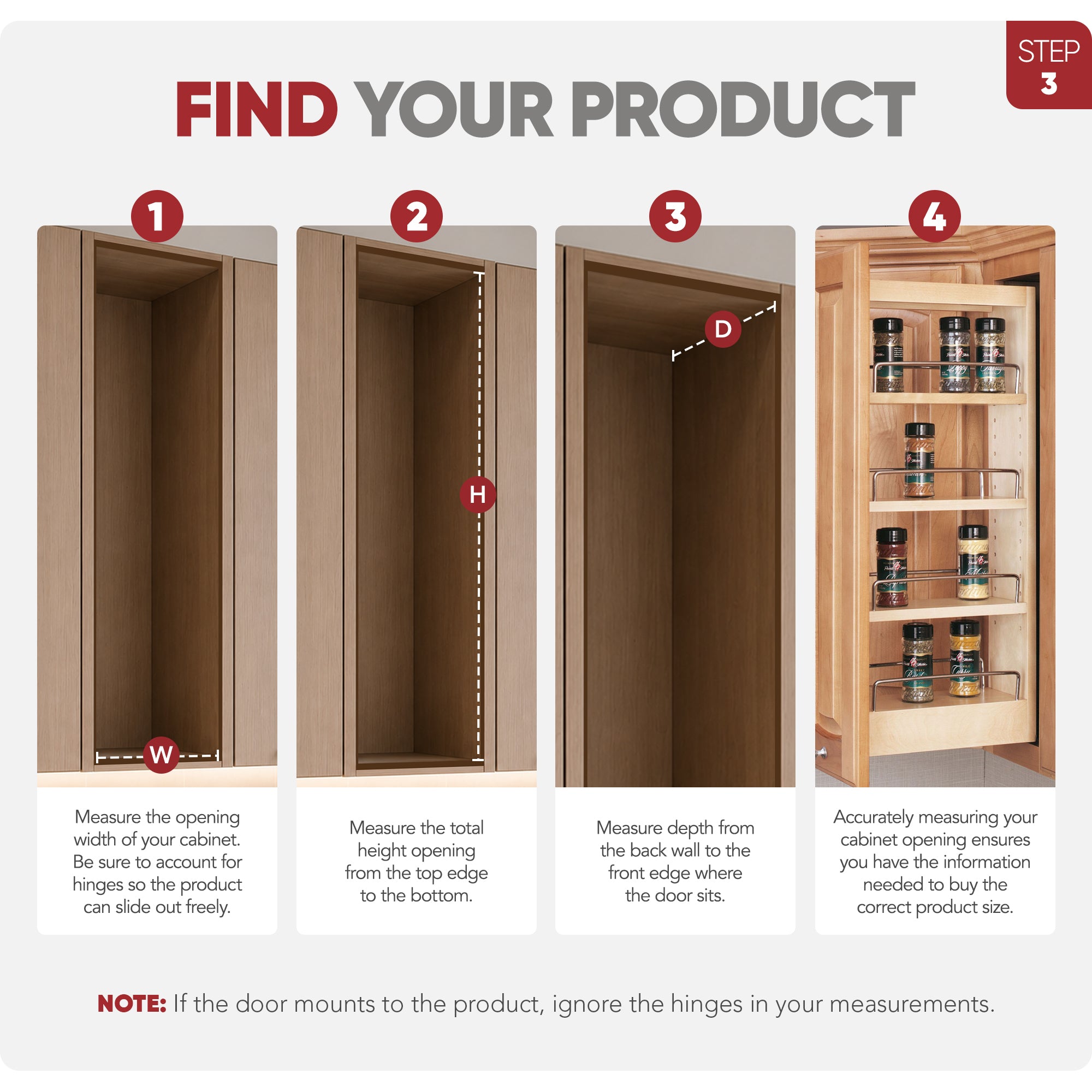 Rev-A-Shelf 448-WC-5C 5" Wood Pull Out Wall Cabinet Organizer (Open Box)(2 Pack)