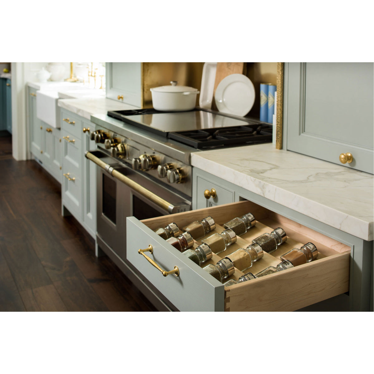 Rev-A-Shelf 4SDI-24 24-Inch Wooden Spice Drawer Storage Organizer Insert, Maple (For Parts)