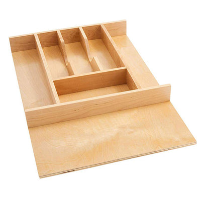 Rev-A-Shelf 4WCT-1SH Wood Cutlery 7 Compartment Tray Cabinet Insert (Open Box)