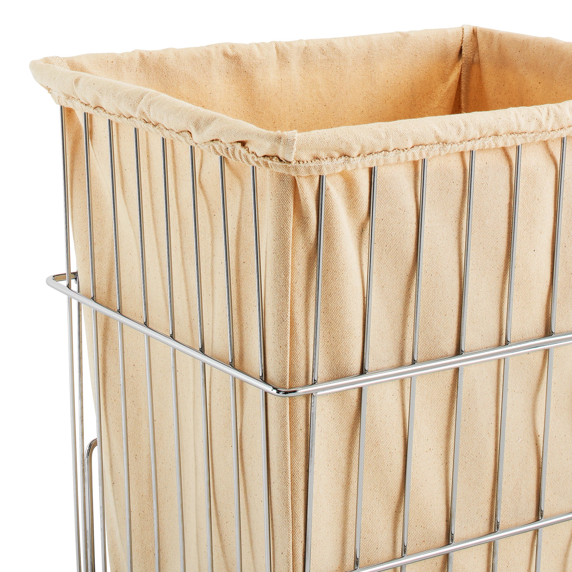 Rev-A-Shelf HRV-1520 S CR Pullout Wire Clothes Hamper w/ Liner, Chrome (2 Pack) - VMInnovations