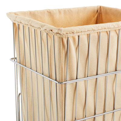 Rev-A-Shelf HRV-1520 S CR Pullout Wire Clothes Hamper w/ Liner, Chrome (2 Pack) - VMInnovations