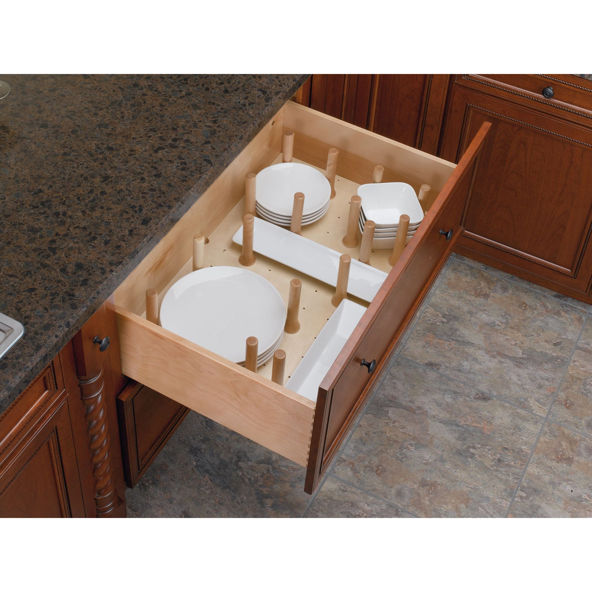 Rev-A-Shelf 4DPS-3921 39 x 21 Inch Wood 16 Peg Board Drawer Organizer  (Used)
