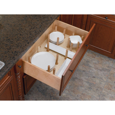 Rev-A-Shelf 4DPS-3921 39 x 21 Inch Wood 16 Peg Board Drawer Organizer  (Used)