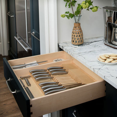 Rev-A-Shelf 4WDKB-1 2 Row  Knife Block Drawer Organizer Insert (Open Box)