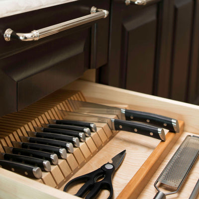 Rev-A-Shelf 4WDKB-1 2 Row  Knife Block Drawer Organizer Insert (Open Box)