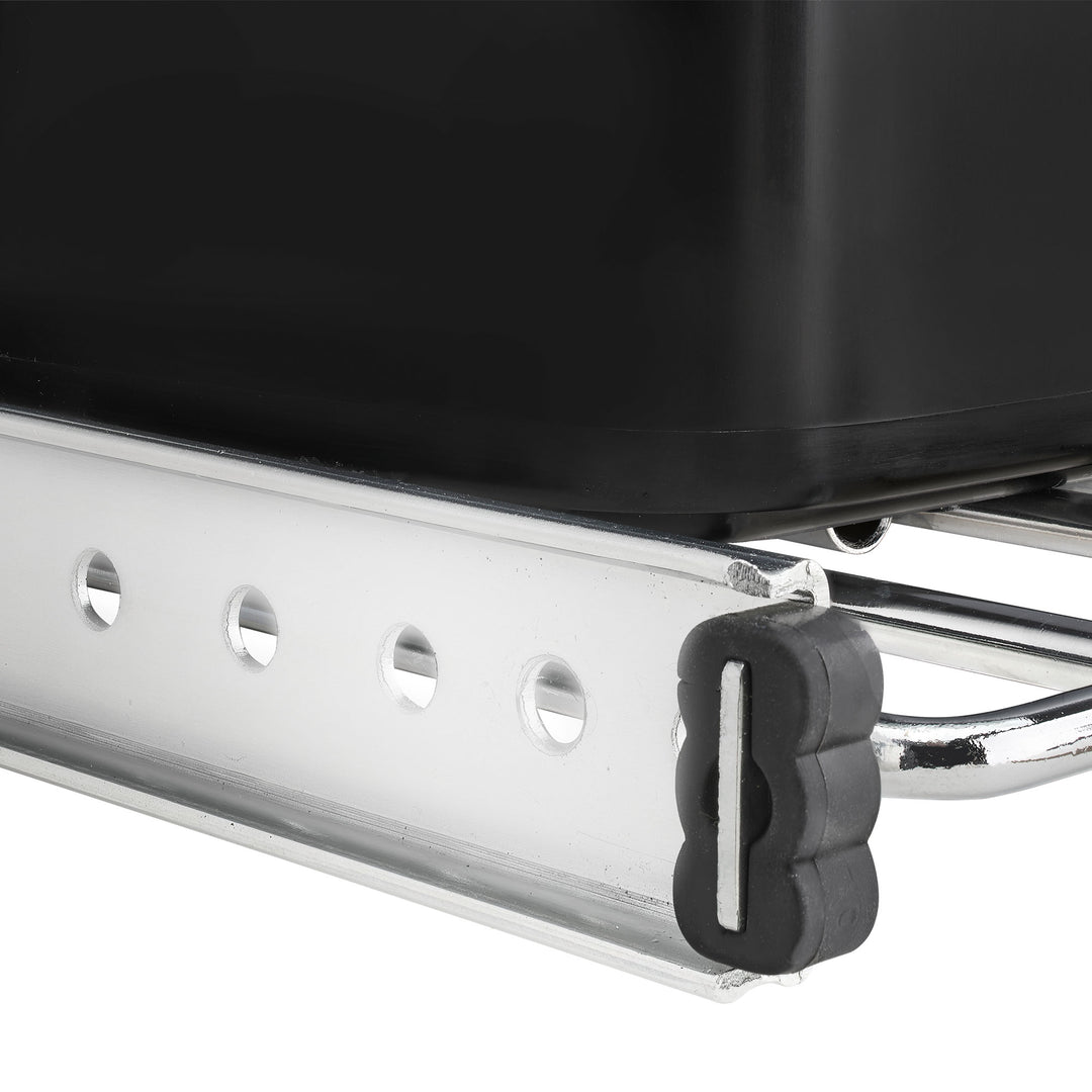Rev-A-Shelf Double Pullout Trash Can 27 qt. for Kitchen, Black, RV-15KD-18C S - VMInnovations