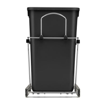 Rev-A-Shelf Double 27 Quart Pullout Waste Bin Container, Black (Open Box)