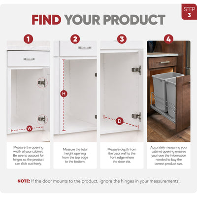 Rev A Shelf  Double 35 Qt Undermount Pullout Waste Container (Open Box) (2 Pack)