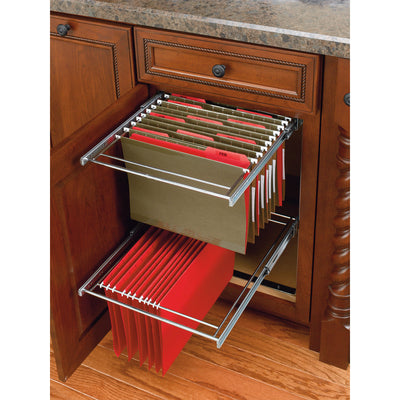 Rev-A-Shelf RAS-FD-KIT 2 Tier Base Cabinet File Drawer Organizer System (4 Pack) - VMInnovations