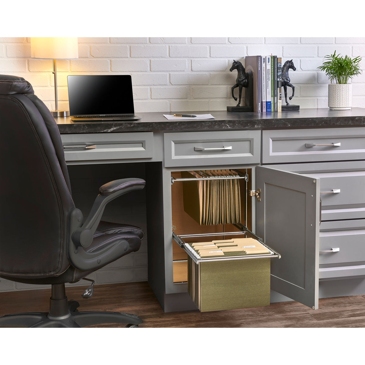 Rev-A-Shelf RAS-FD-KIT 2 Tier Base Cabinet File Drawer Organizer System (2 Pack)