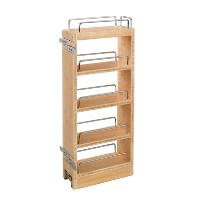 Rev-A-Shelf 8" Pullout Wall Kitchen Cabinet Organizer Storage Rack, 448-WC-8C - VMInnovations