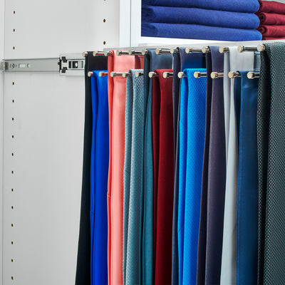 Rev-A-Shelf TRC-14CR 14 Inch-Side Mount Extending Tie Rack, Chrome (Used)