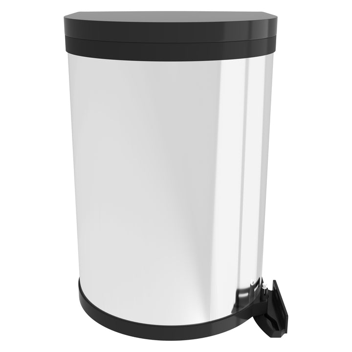 Rev-A-Shelf 15 L Pivot Out Under Sink Trash Can Stainless Steel, 8-010314-15