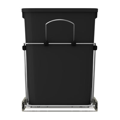 Rev-A-Shelf Double 35 Quart Sliding Pull-Out Waste Bin & Waste Bin Lid (2 Pack)