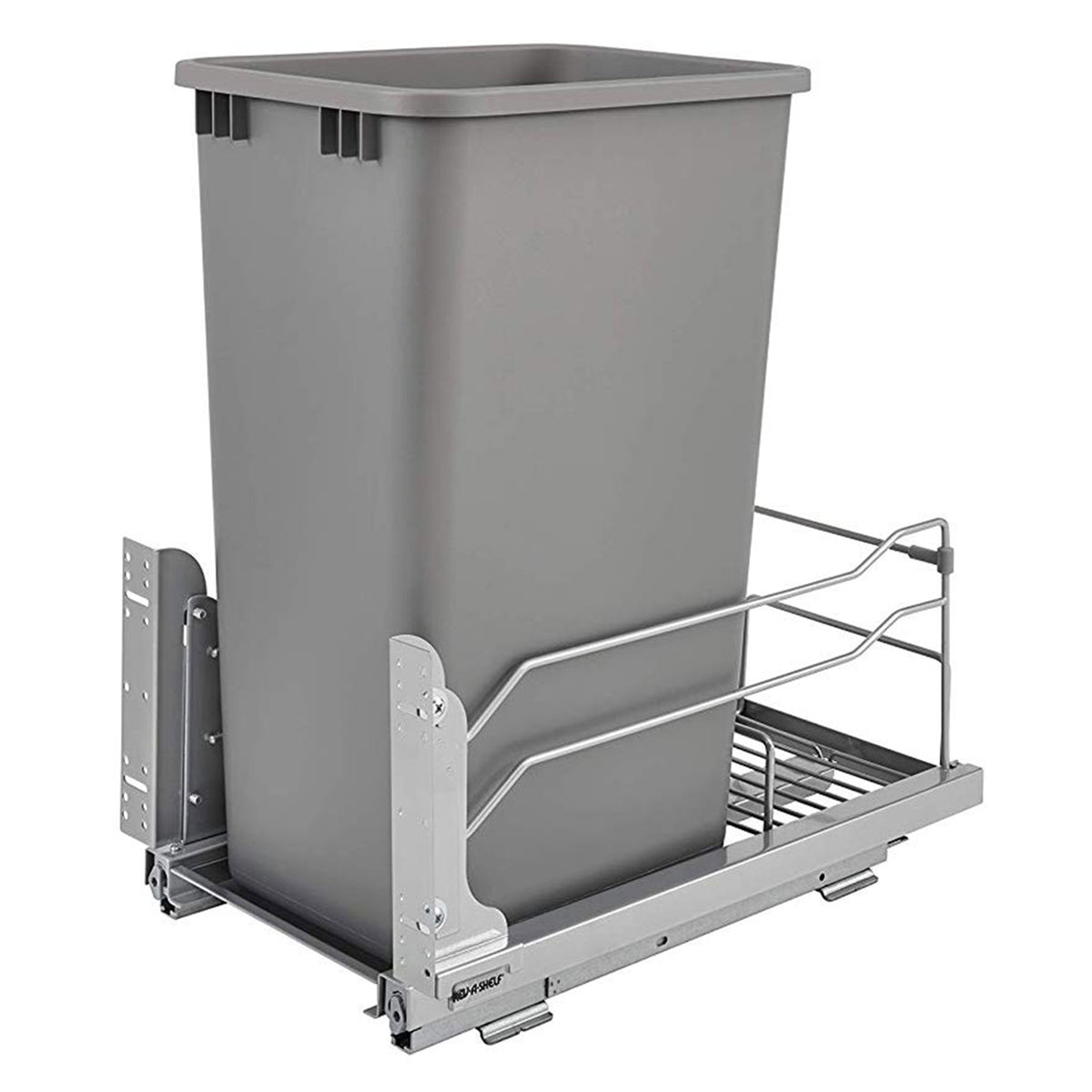 Rev A Shelf 53WC-1550SCDM-117 50 Quart Pullout Waste Container, Gray (Open Box)