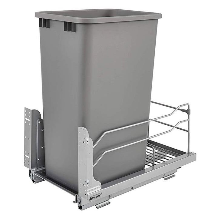 Rev-A-Shelf Pullout Kitchen Trash Can 50 qt. with Soft-close, 53WC-1550SCDM-117