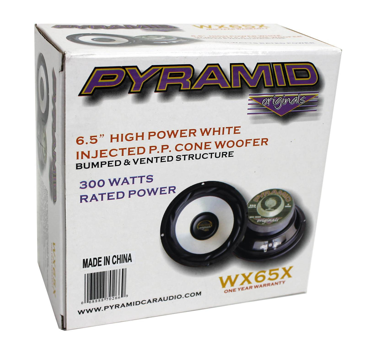 PYRAMID 6.5" 300 Watt Car Audio Subwoofer Sub Power Woofer 4 Ohm (Refurbished)