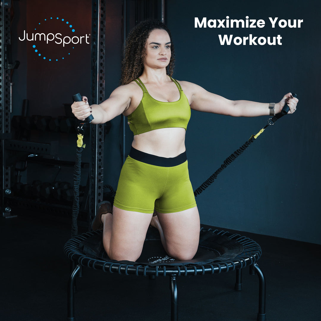 JumpSport 220 in-Home Cardio Fitness Rebounder, 39" Mini Trampoline (Open Box)