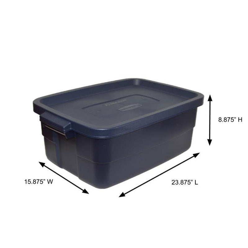 Roughneck 10 Gal Stackable Storage Tote Container (6 Pack) (Open Box)